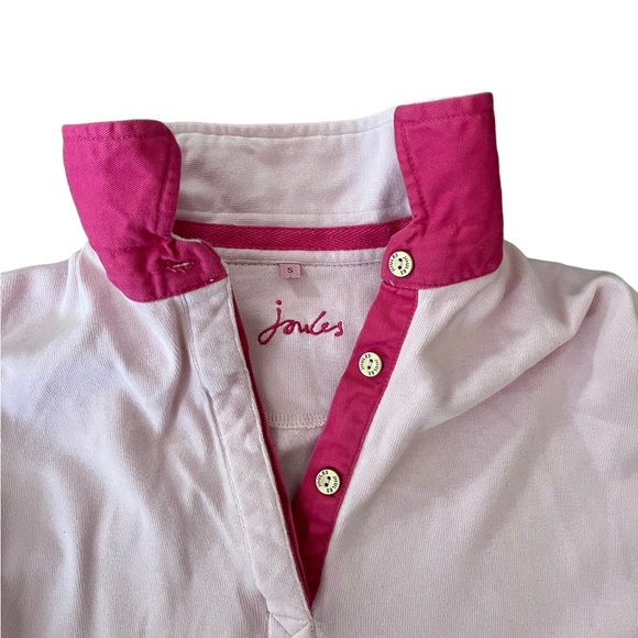 Joules Womens Pink Pullover V Neck With Buttons Size Small UK Womens - Picture 6 of 12